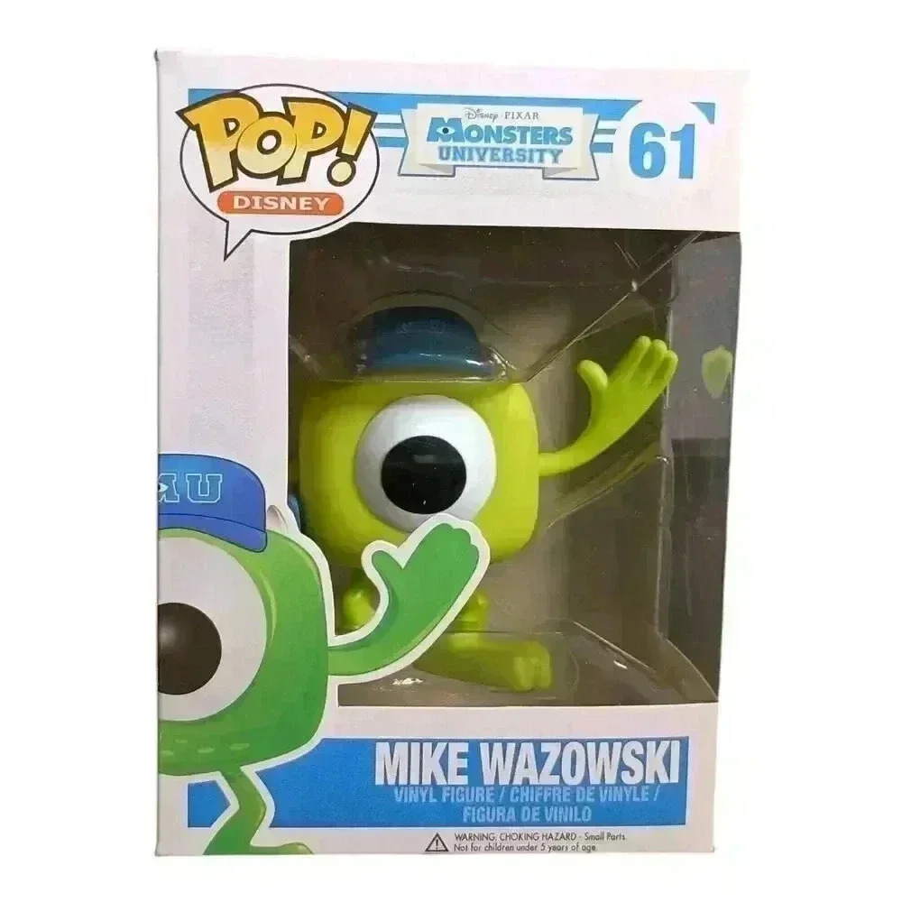 Funko Pop Disney Pixar #61 Monster University Mike Wazowski Rare Retired